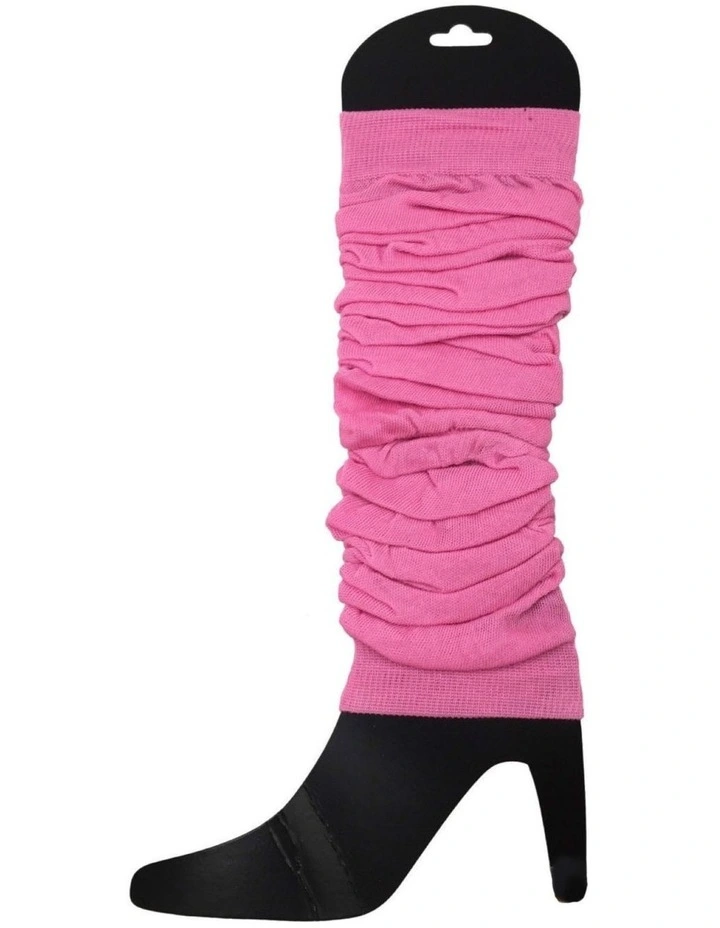 Knitted Leg Warmers 12-Pack in Light Pink