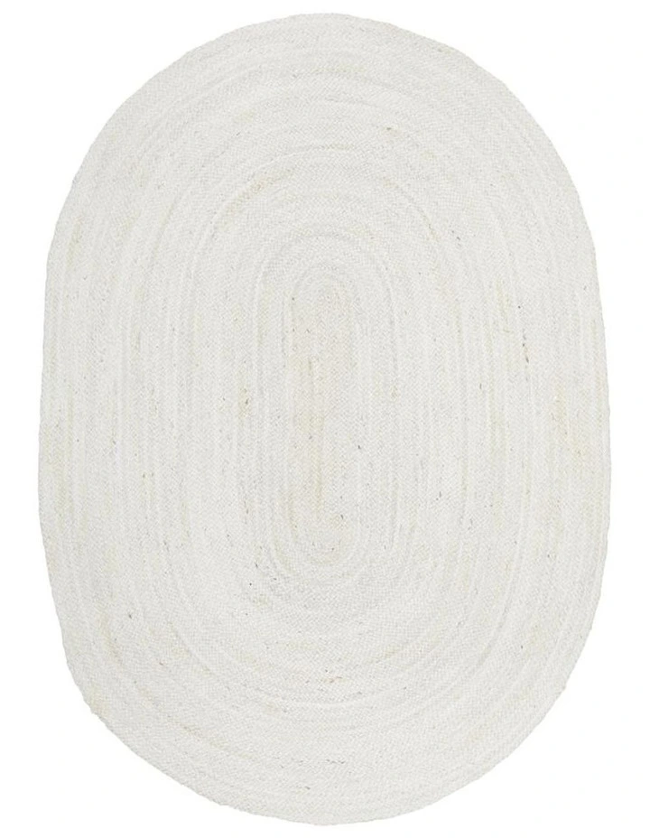 Bondi Oval Rug in White