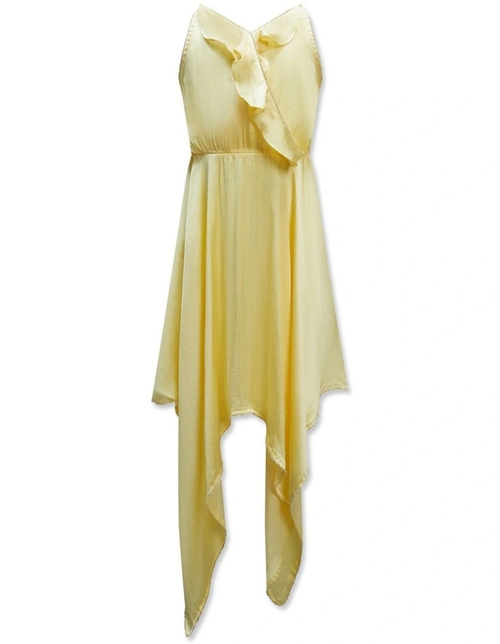 Divya Hanky Dress in Canary Yellow