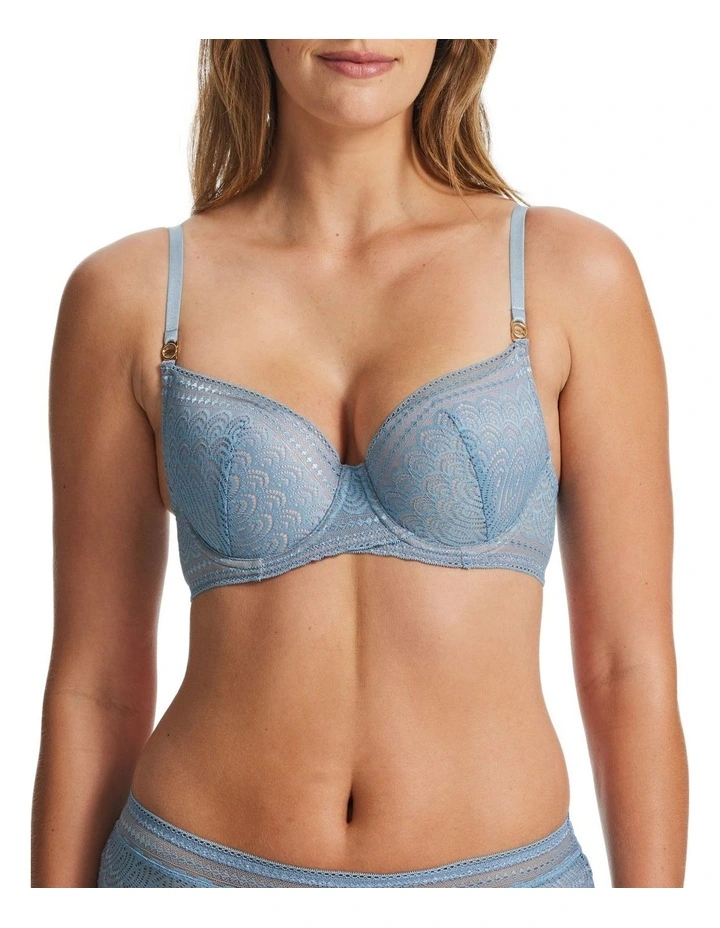 Mystery Contour Bra in Faded Denim