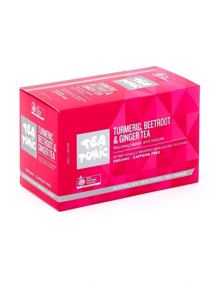 Turmeric, Beetroot & Ginger Tea Box 20 Teabags