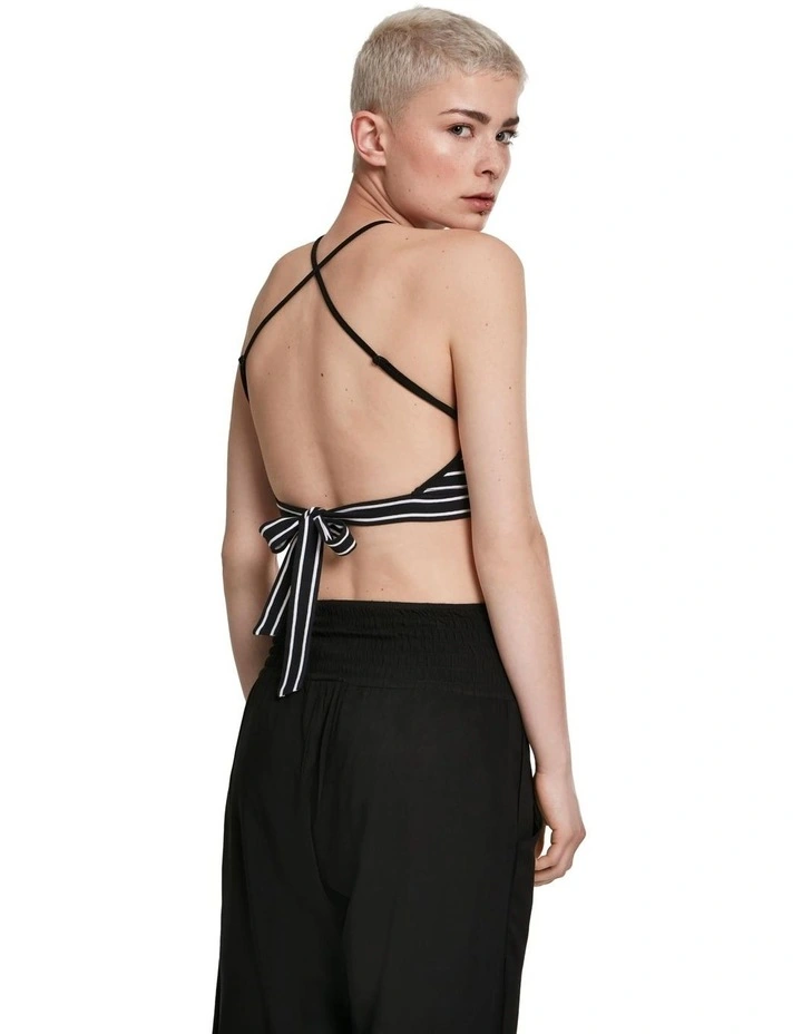 Triangle Top in Black/White