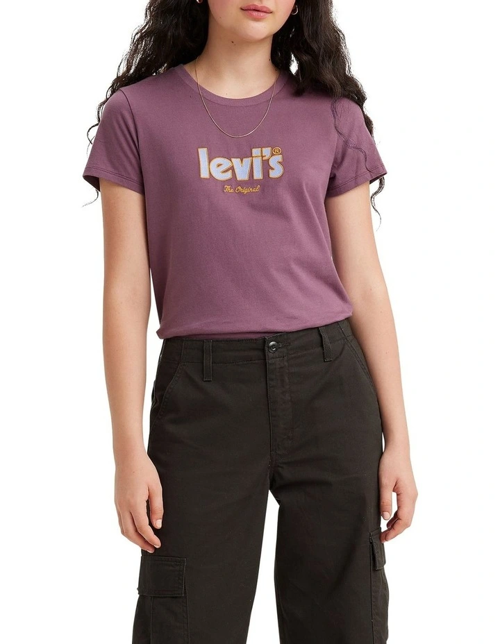 The Perfect Tee Poster Logo in Purple