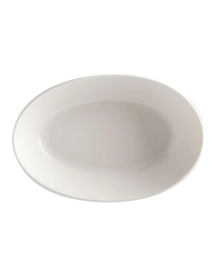 Basics Oval Bowl 20x14cm in White