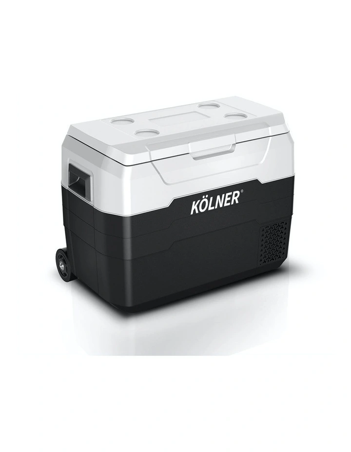 Portable 2in1 Fridge and Freezer & Trolley 40L Black