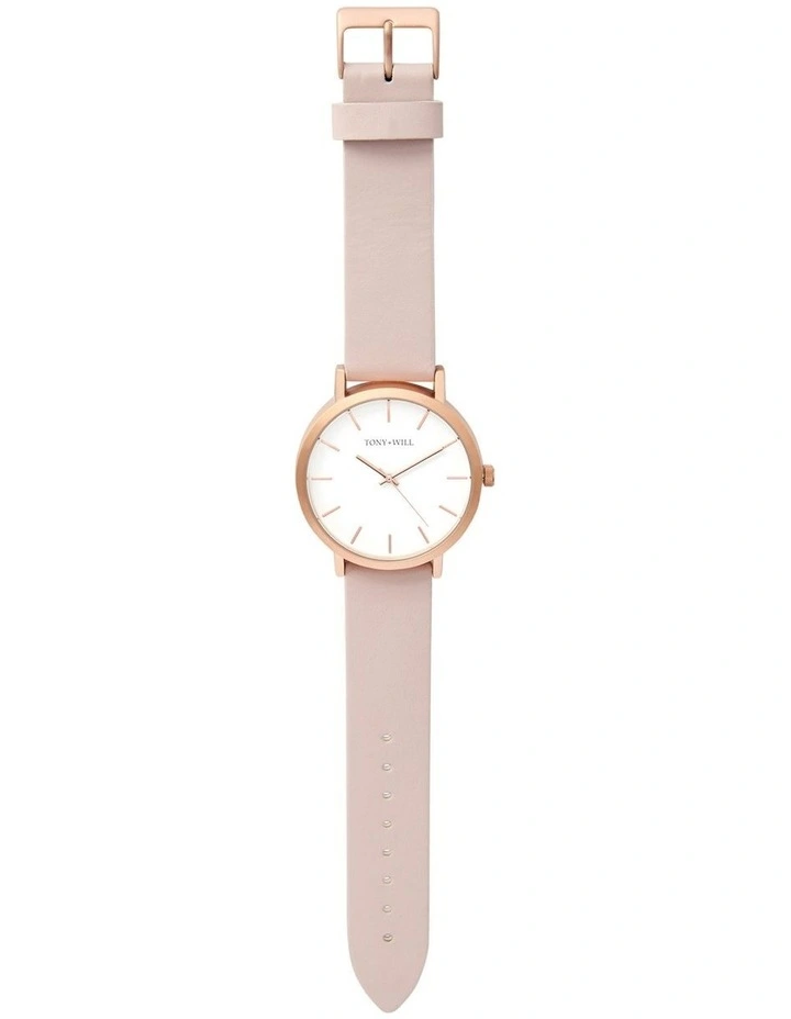 Classic Watch in Rose Gold/White/Light Pink