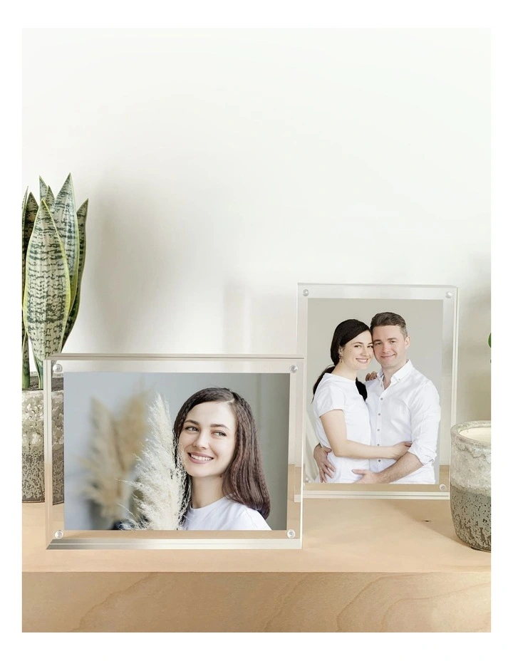 Newtown Acrylic Photo Frame 6x8 in Clear
