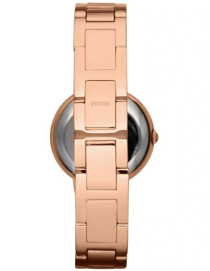Virginia Rose Gold Stainless Steel Dress Watch ES3284