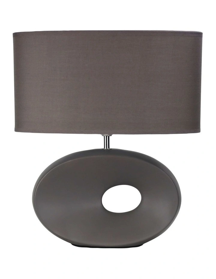 Louise Ceramic Table Lamp in Grey