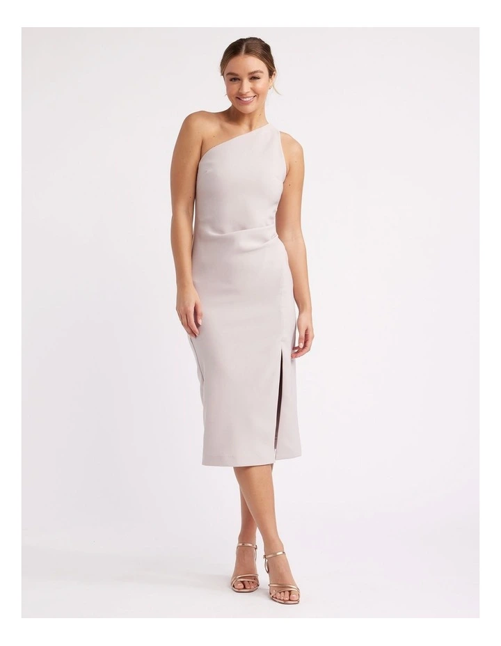 Barcelona Asymmetric Dress in Grey