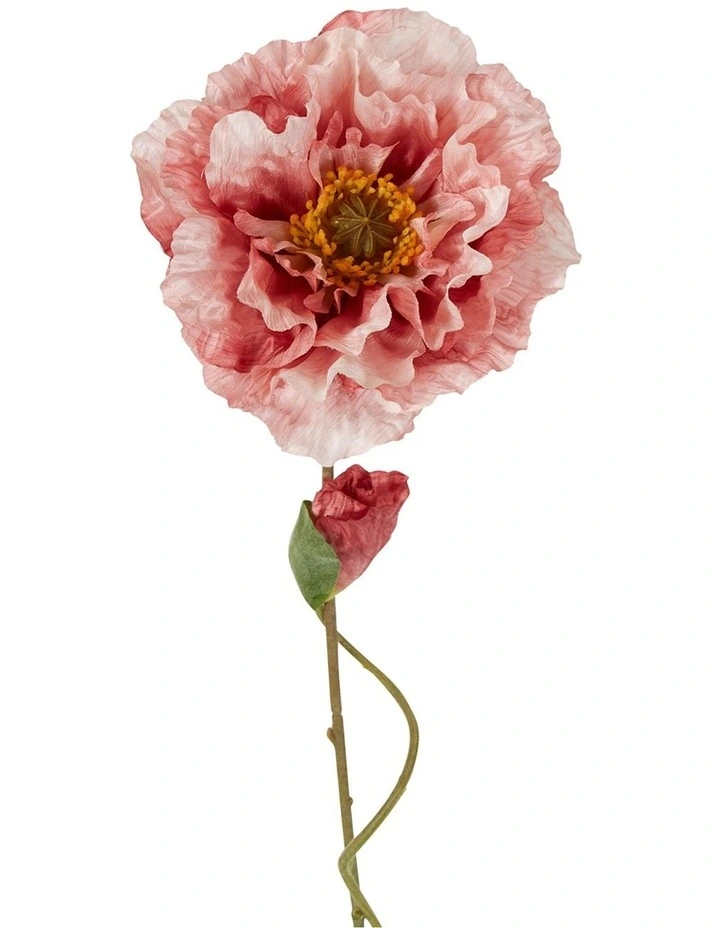 Poppy Stem 75cm in Pink