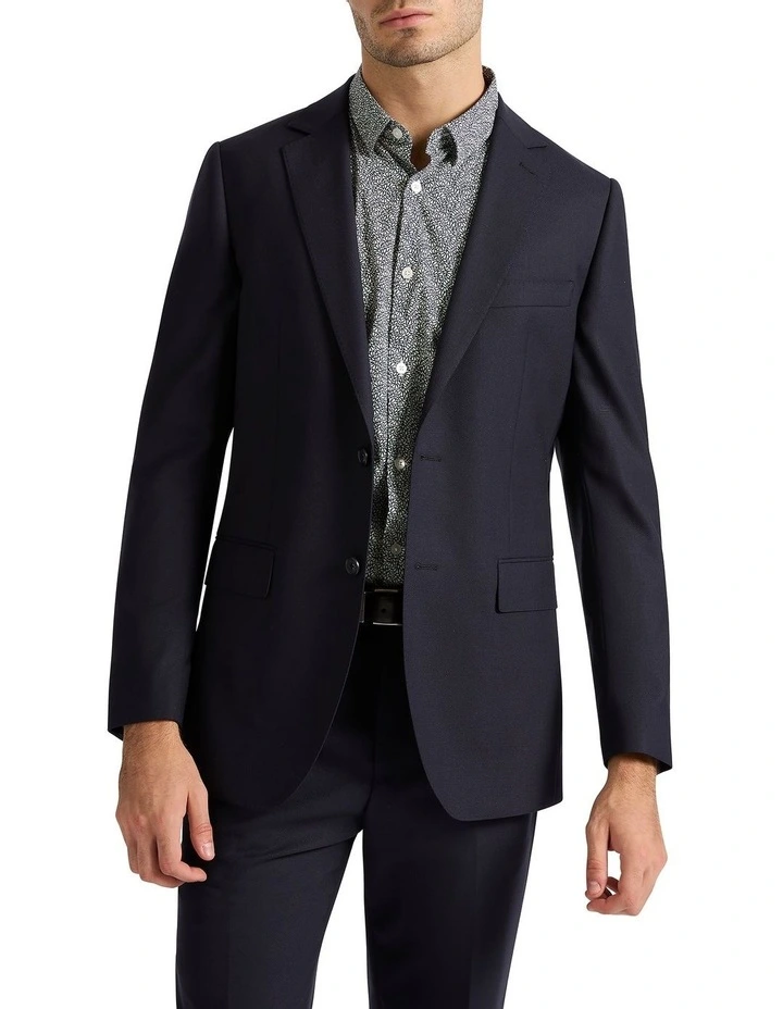 Ben Wool Blend Blazer in Navy