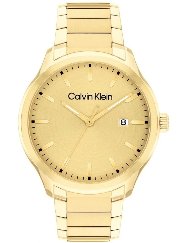 Define Stainless Steel Watch in Gold