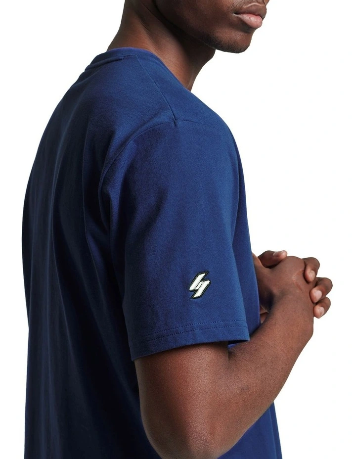 Code Micro Logo Tee in Twilight Navy