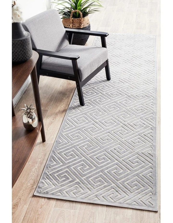 York Alice Rug in Silver