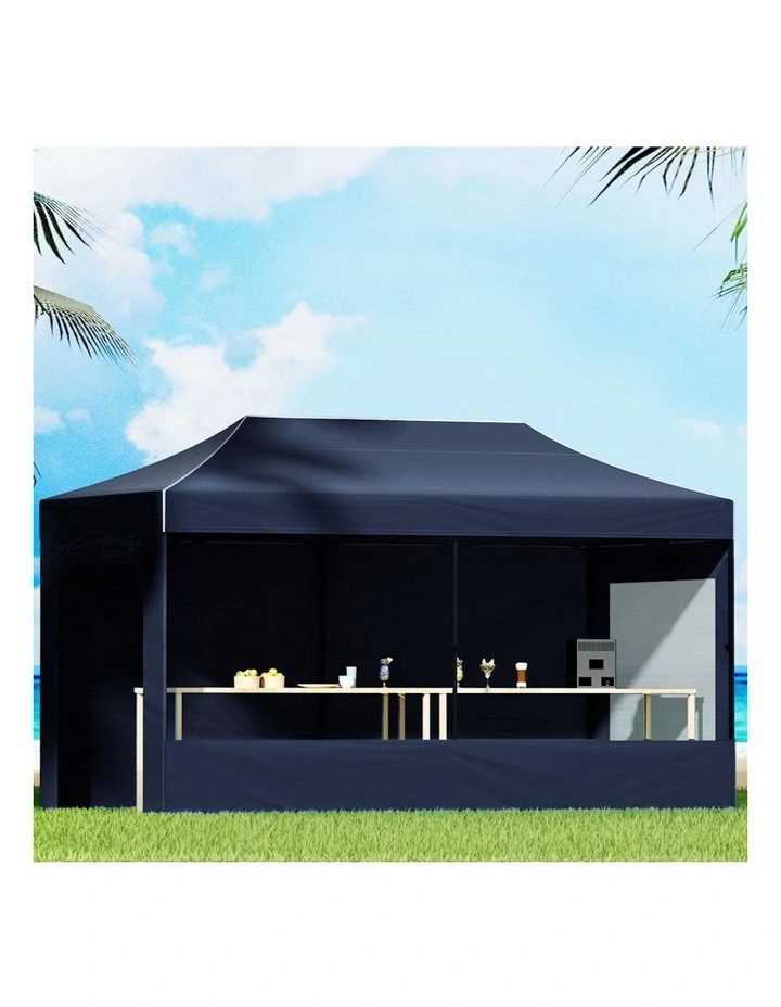 Gazebos Camping Outdoor Shade Canopy in Blue