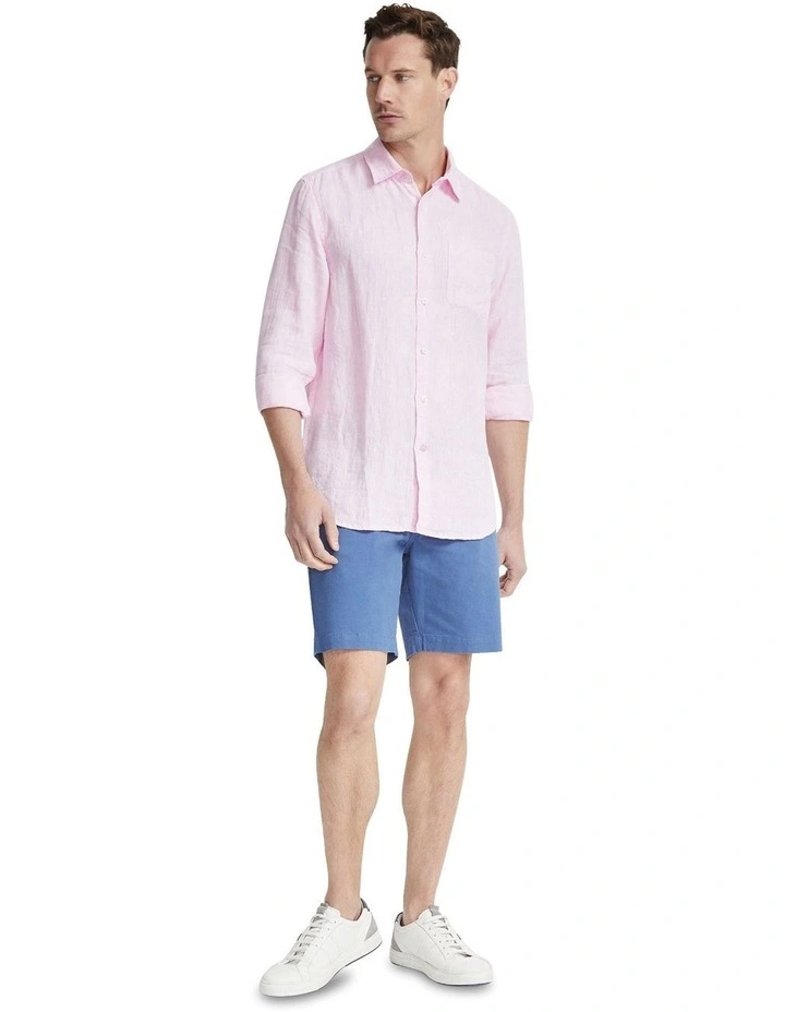Holloway Pure Linen Shirt in Pink