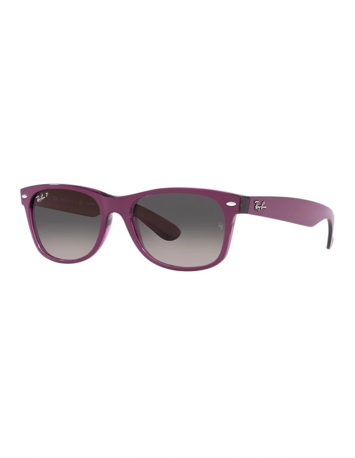 New Wayfarer Violet Polarised Sunglasses