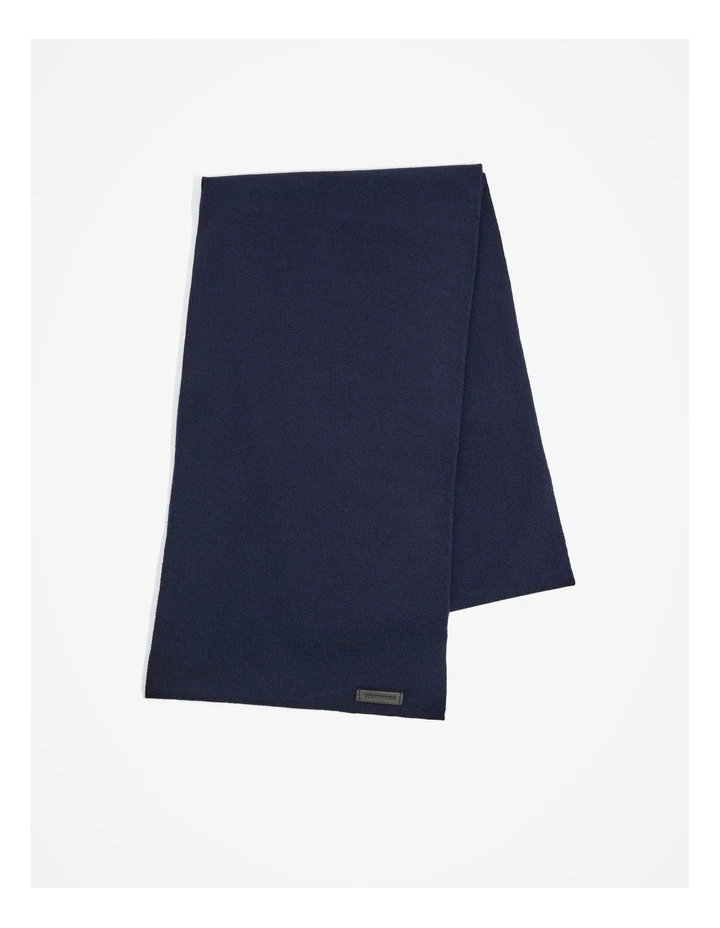 Australian Merino Wool Scarf in Navy