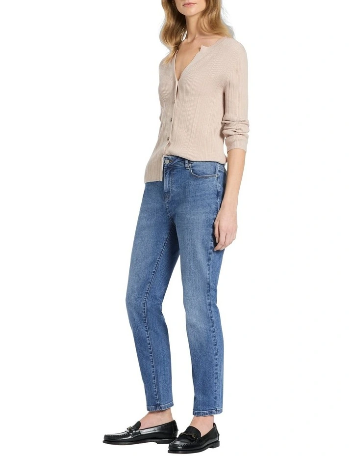Remsey Rib Knit Top in Pannacotta