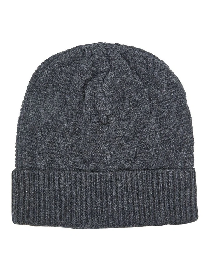 Felix Knit Beanie in Charcoal
