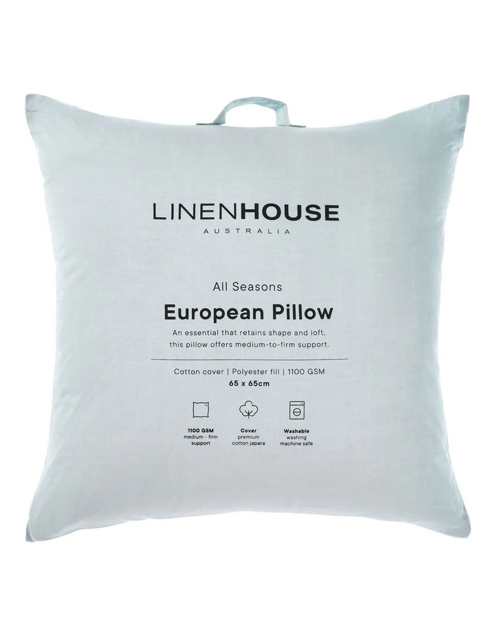 All Seasons European Pillow in White