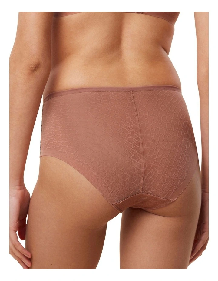 Signature Sheer Maxi Brief in Toasted Almond