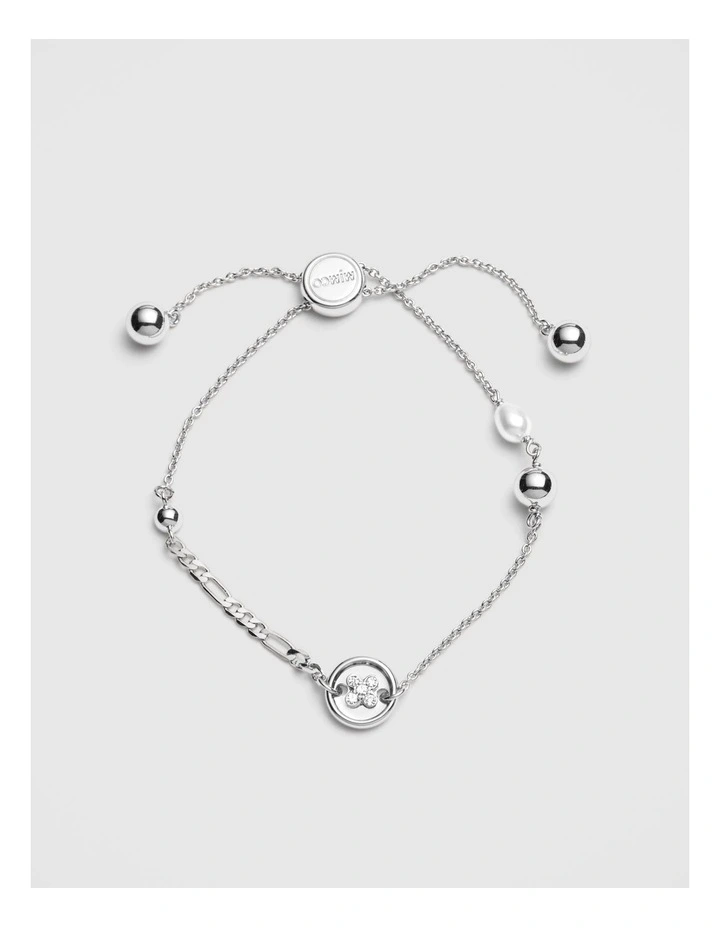 Mim-charmed Wrist Bracelet in Silver