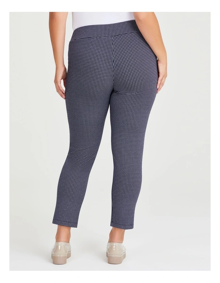 Textured Geo Pant in Dark Indigo