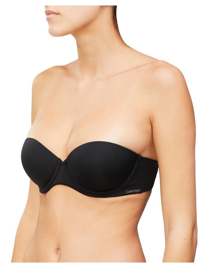 Strapless Push Up Bra in Black