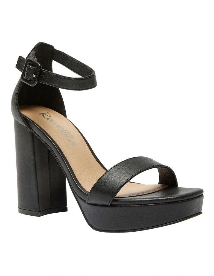 Lexi Smooth Sandals in Black
