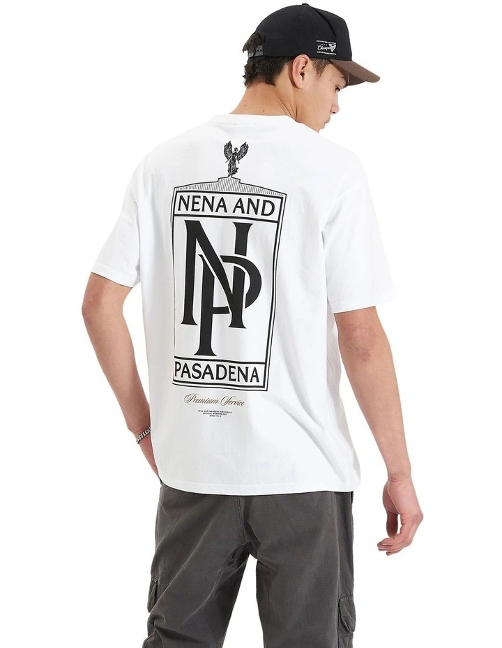 Petronas Heavy Box Fit Tee in Optical White
