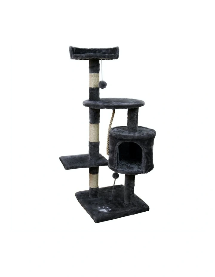 Cat Tree Scratching Post 110cm Dark Grey