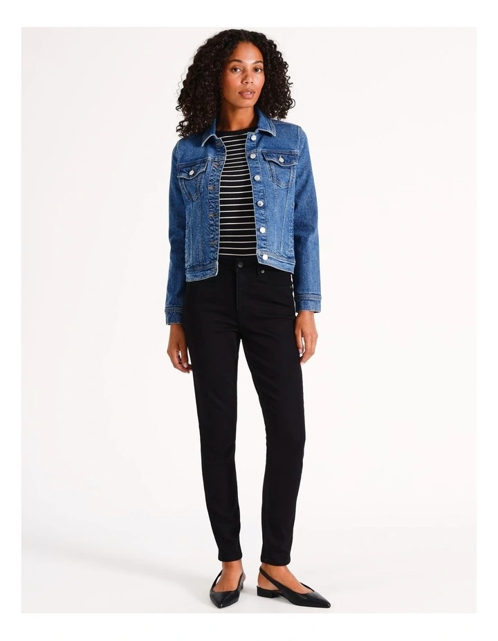 Organic Blend Skinny Jean in Black