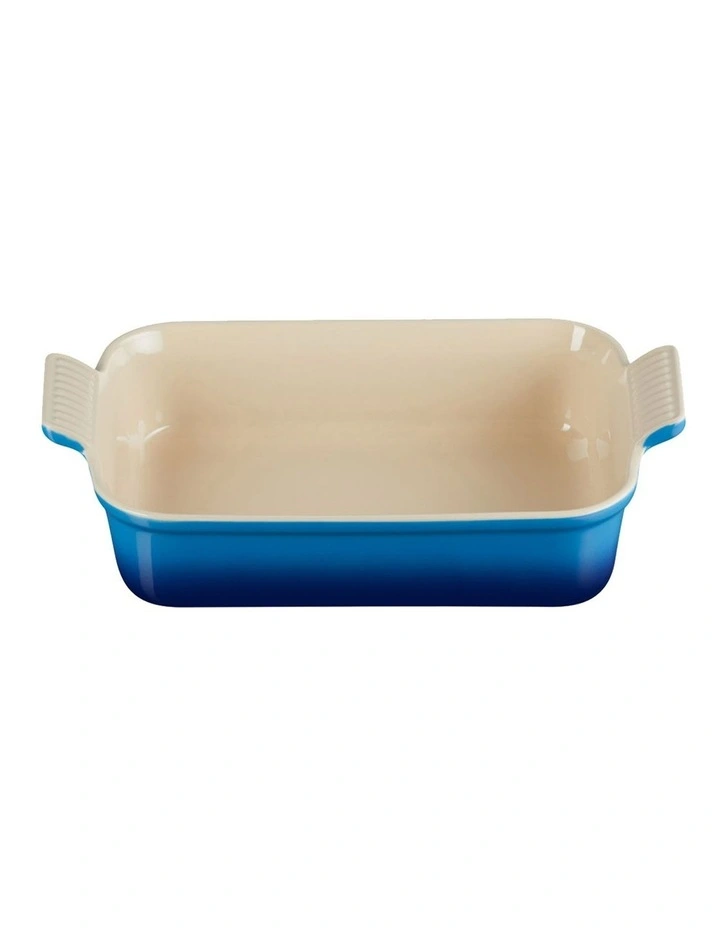 Heritage Rectangular Deep Dish 26cm in Azure Blue