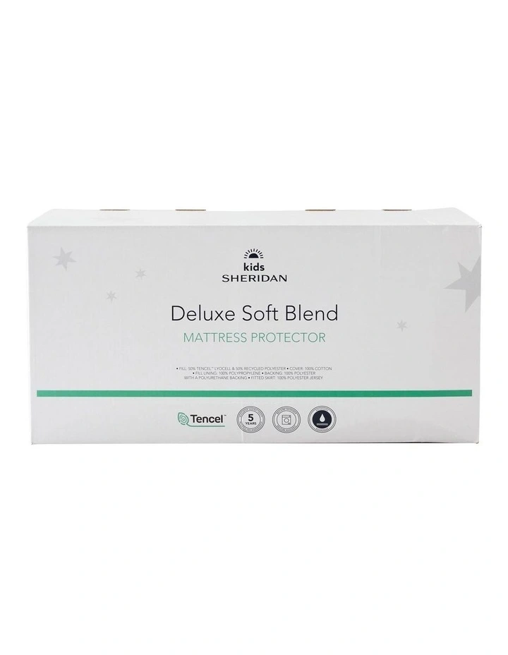 Kids Soft Blend Mattress Protector in White