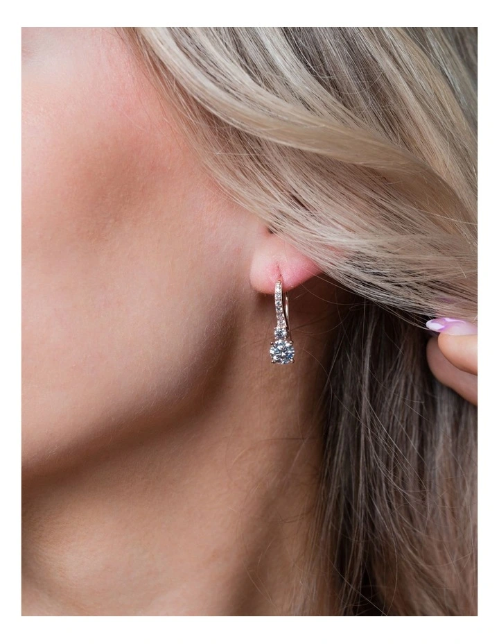 Iconic Bridal Daphne Earrings Rose Gold