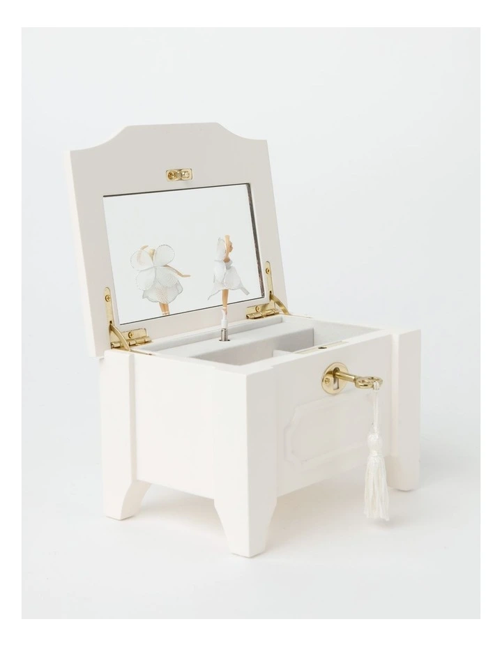 Classic Lock Jewel Box In White
