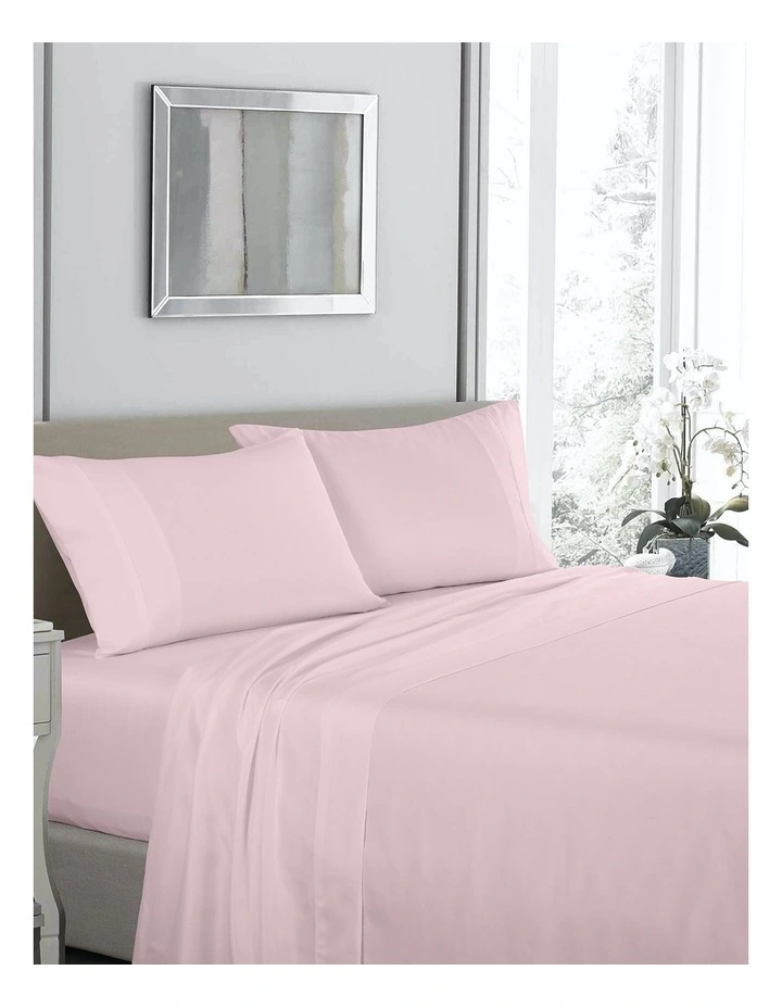 1200TC Ultrasoft 4 Piece Sheet Set in Light Pink