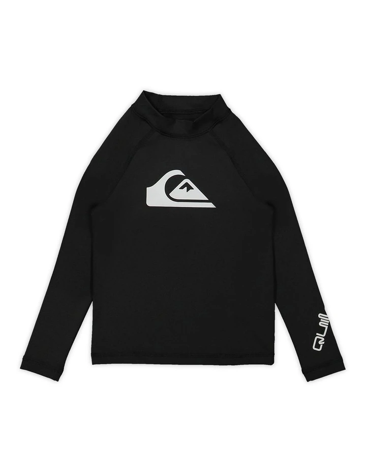 All Time Long Sleeve UPF 50 Rash Vest in Black