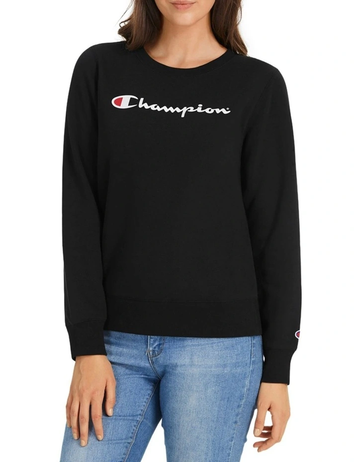 Script Crew Sweatshirt Oxford Heather