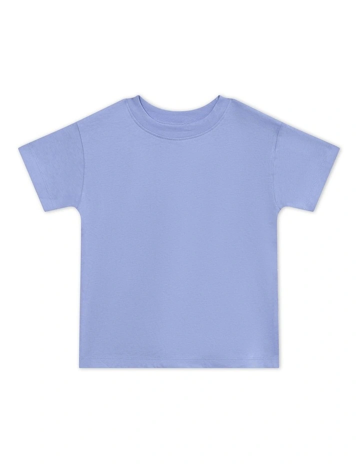 Short Sleeve Crew Tee (Sizes 3-10) in Blue