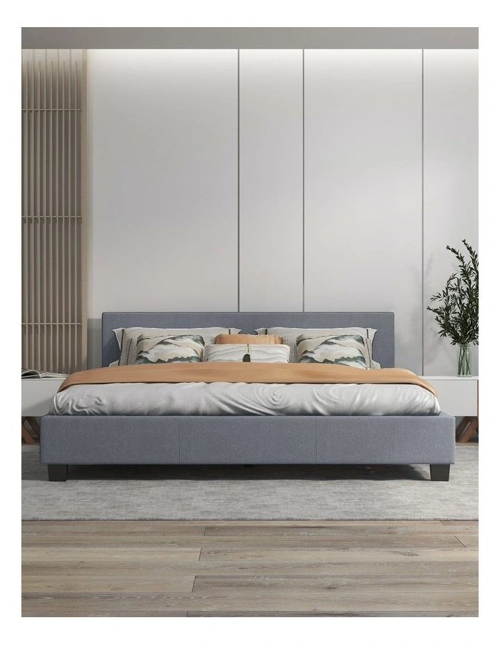 Milano Sienna Luxury Bed with Headboard in Grey