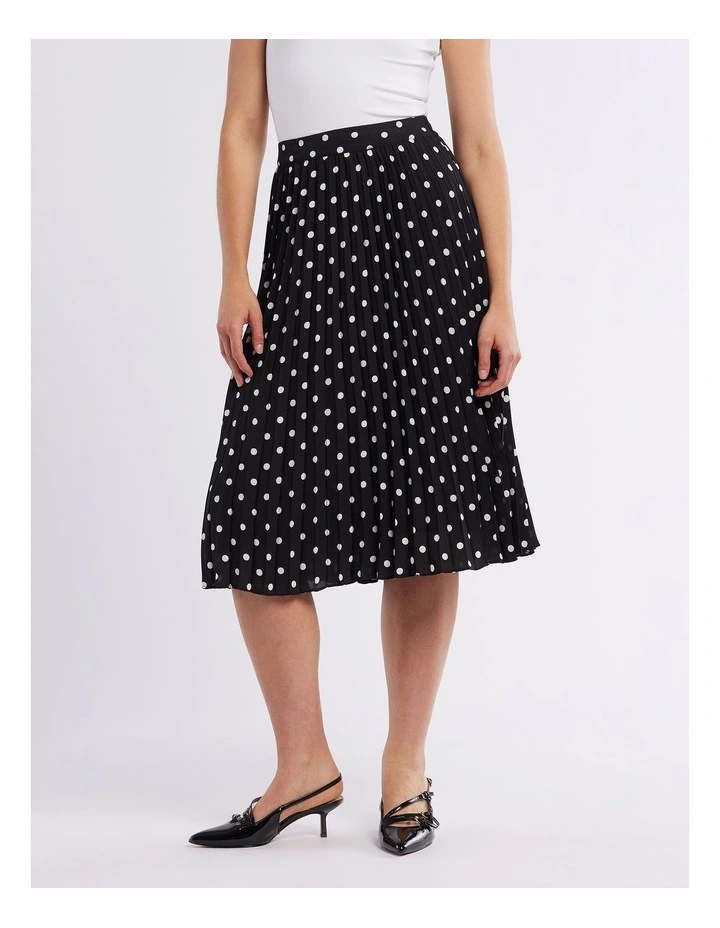 Dalmatian Spot Skirt in Black/Ivory