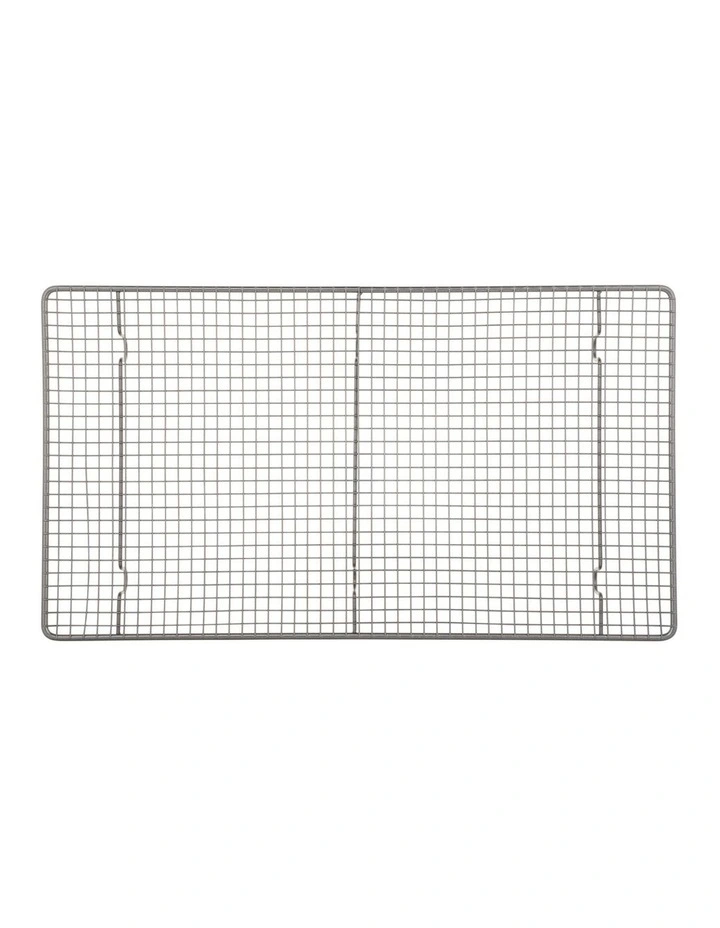 BakerMaker Non-Stick Cooling Tray 46x26cm in Silver