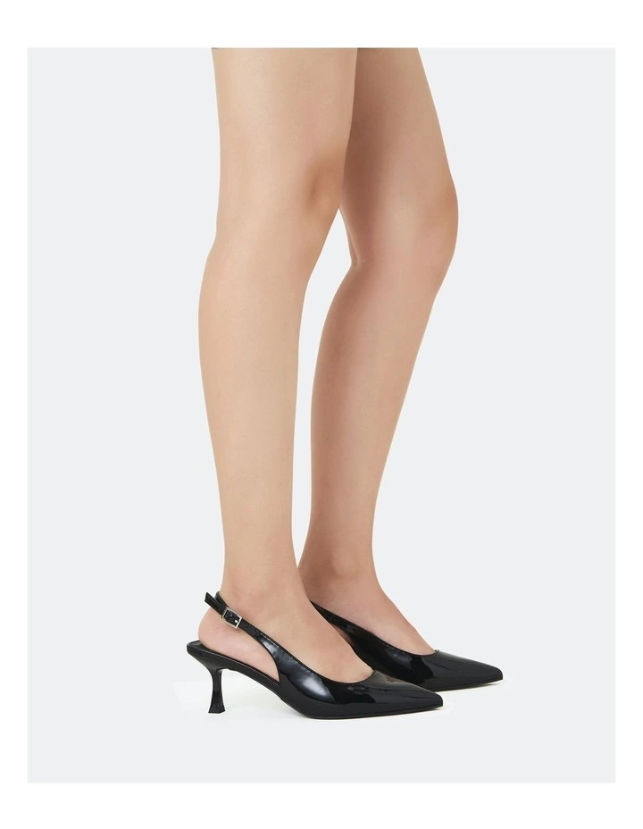 Ionnab Heels in Black Patent