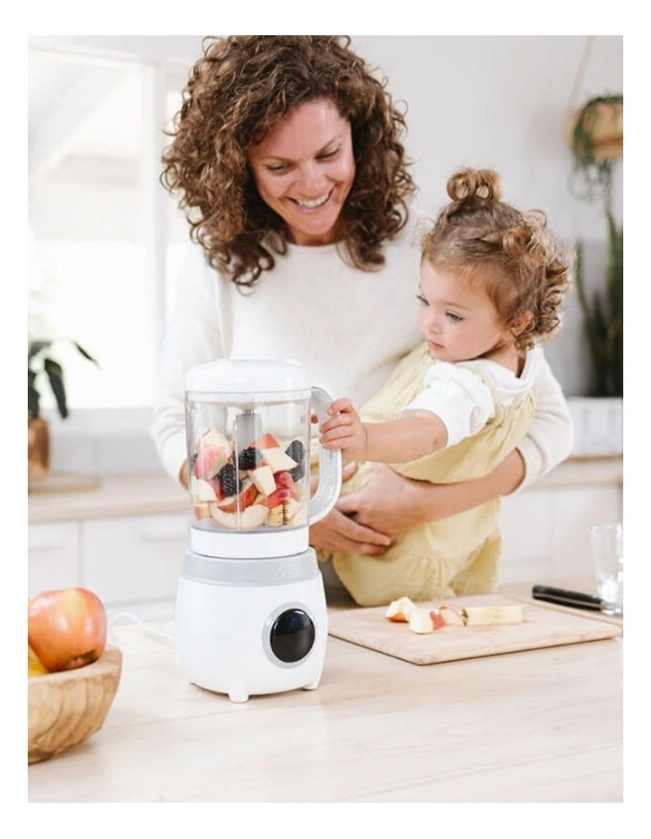 Automatic Baby Food Maker Steriliser & Warmer Bundle in Dusty Rose/Sand