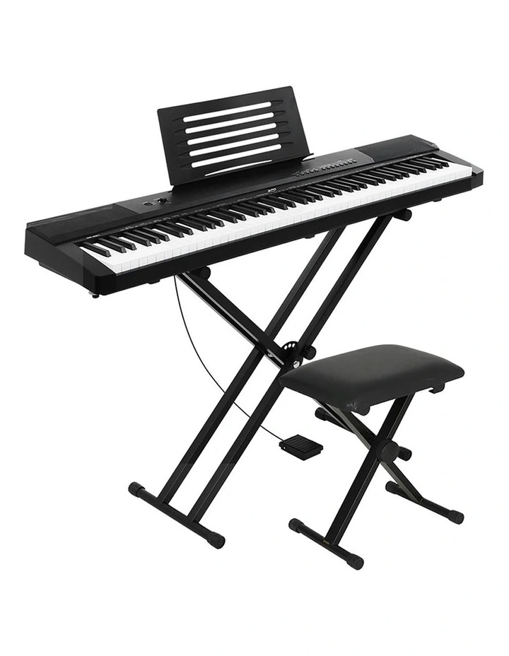 88 Keys Electronic Piano Keyboard with Stand Stool Pedal