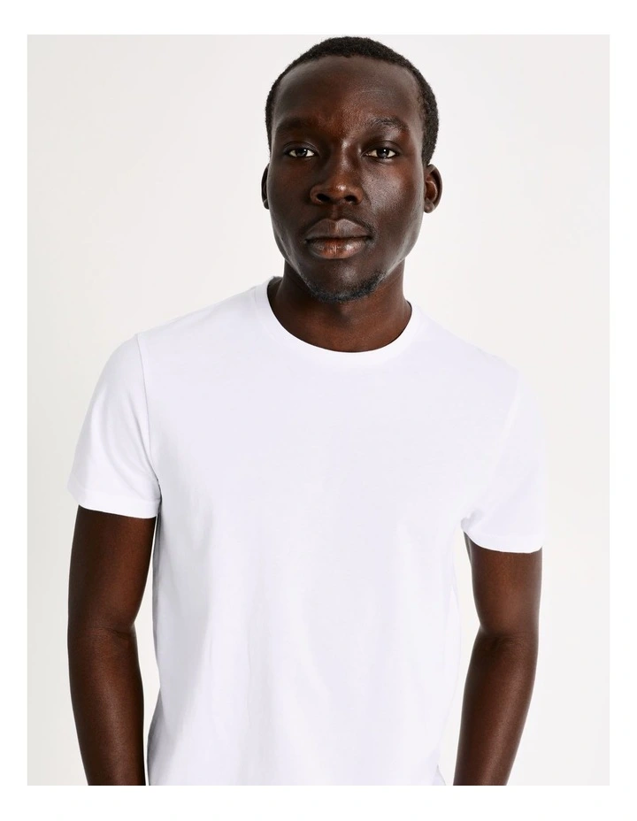 Rhodes Plain Core Tee White
