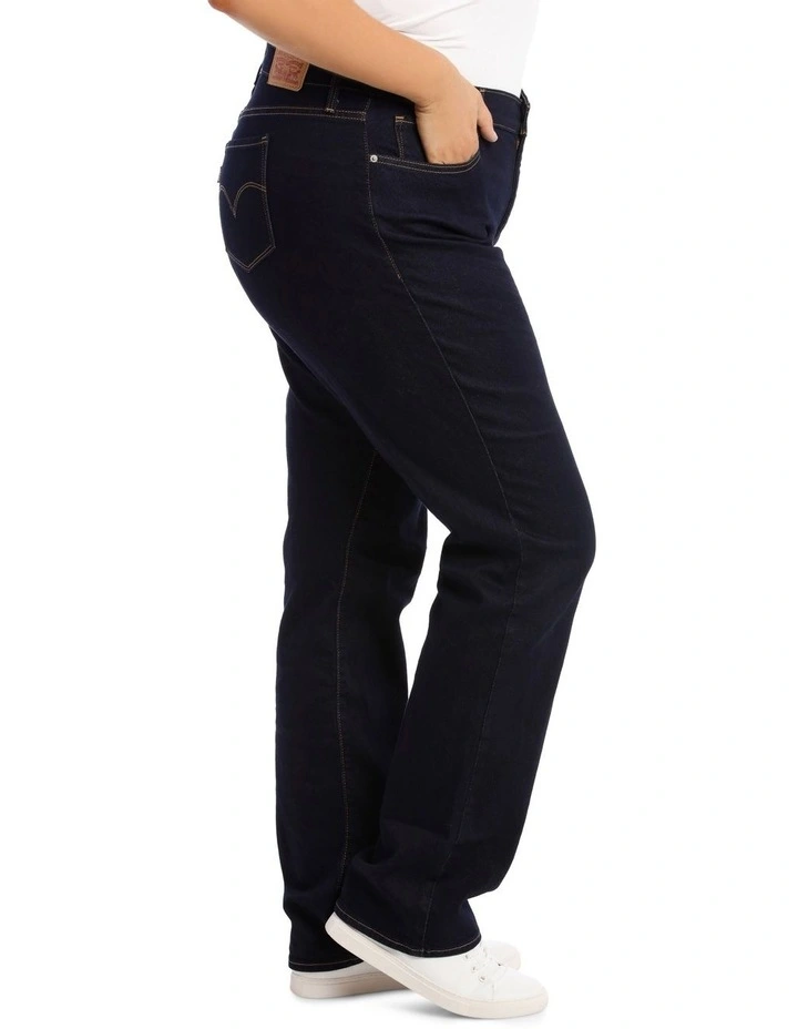 314 Shaping Plus Straight Leg Jean (Curve) in Darkest Sky